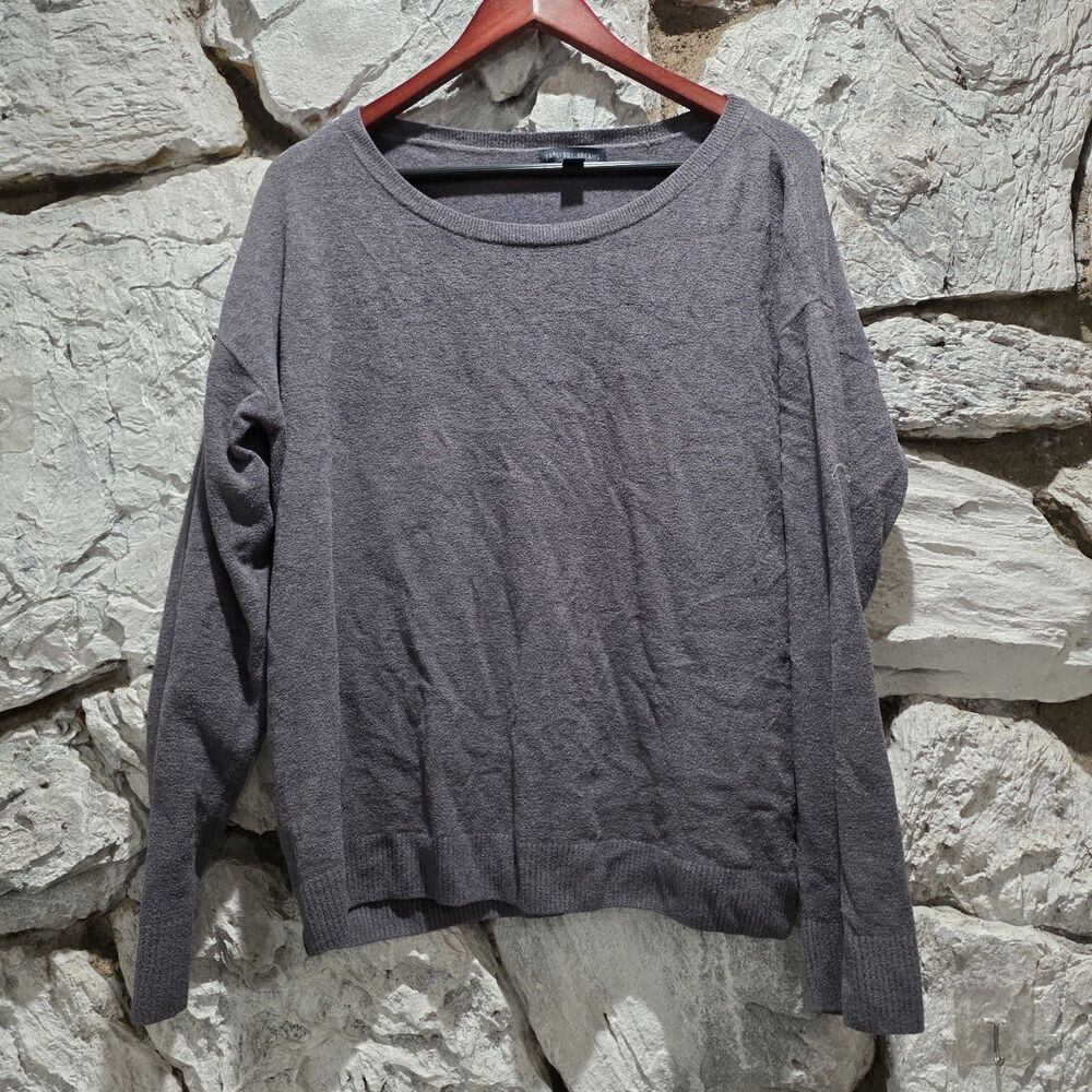 Barefoot Dreams Sweater Womens XL Gray CozyChic Ultra Lite Crewneck Pullover